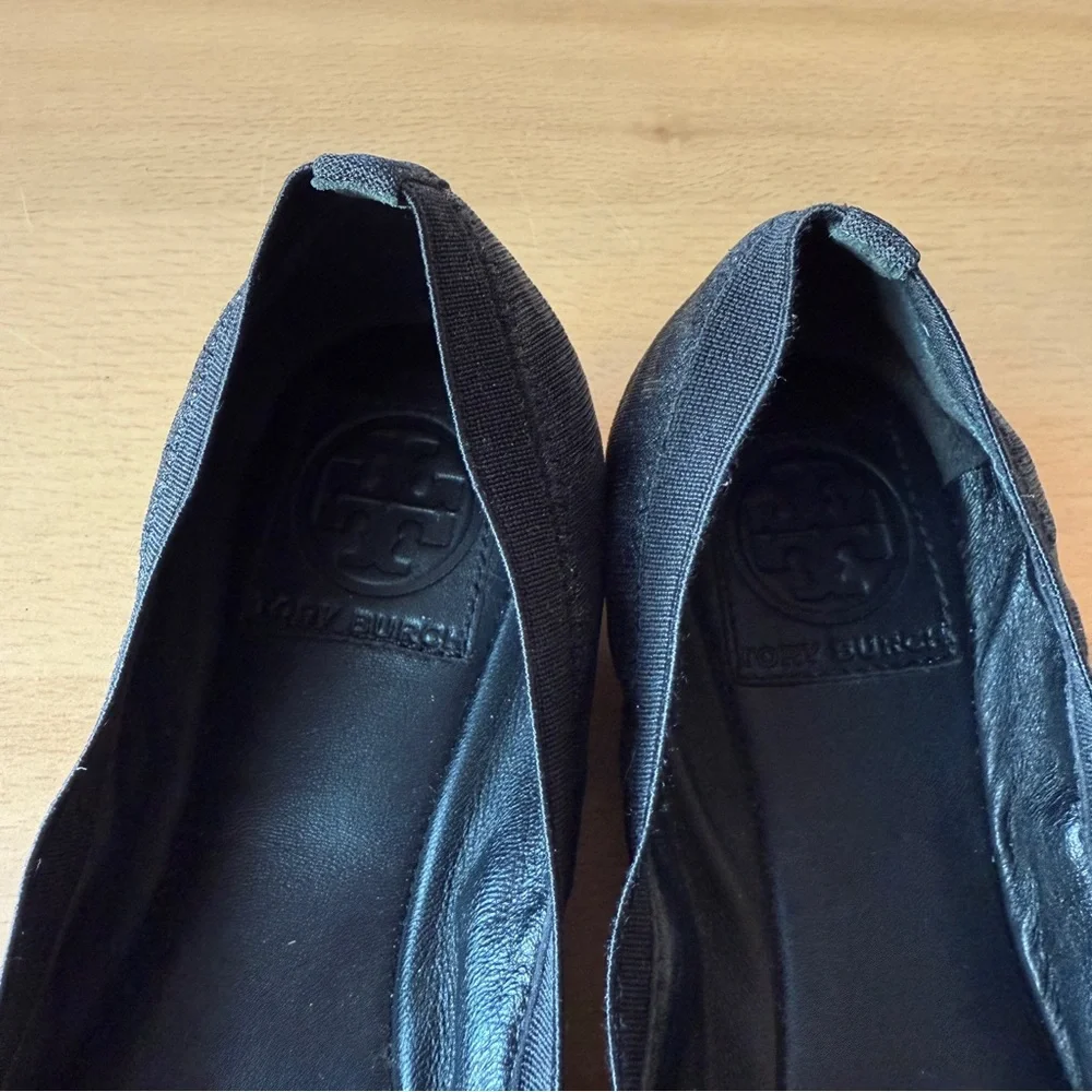 Tory Burch Black Cheetah Flats